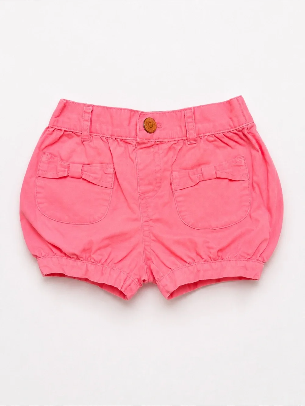 Gymboree Pink Bubble Shorts with Pocket Bows